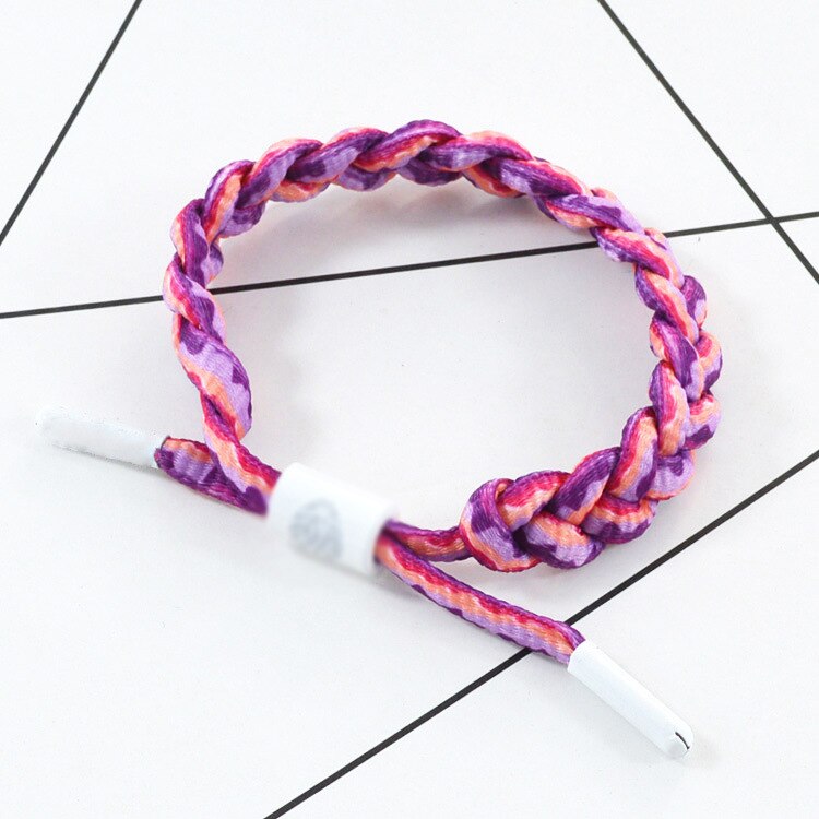 Simple Exquisite Hand Knitted Shoelace Bracelet All-matching Geometry Various Colours Little Lion Bracelet