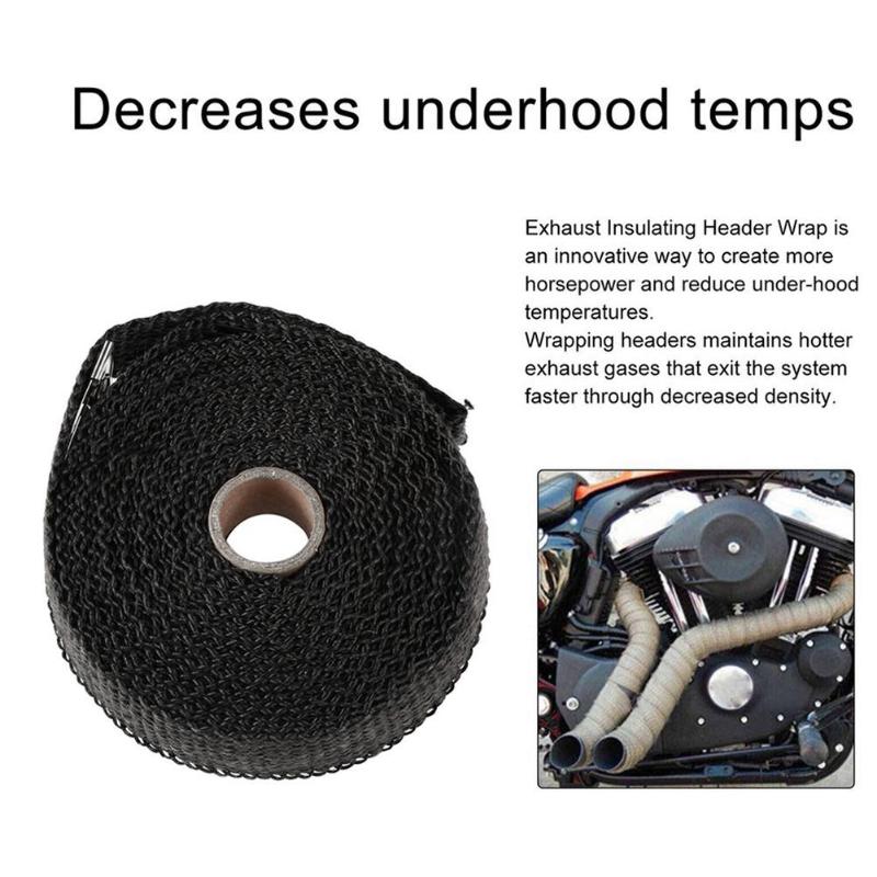 5 m motorcykel udstødning termisk udstødningstape header varmefast resistent nedrør til motorcykel biltilbehør