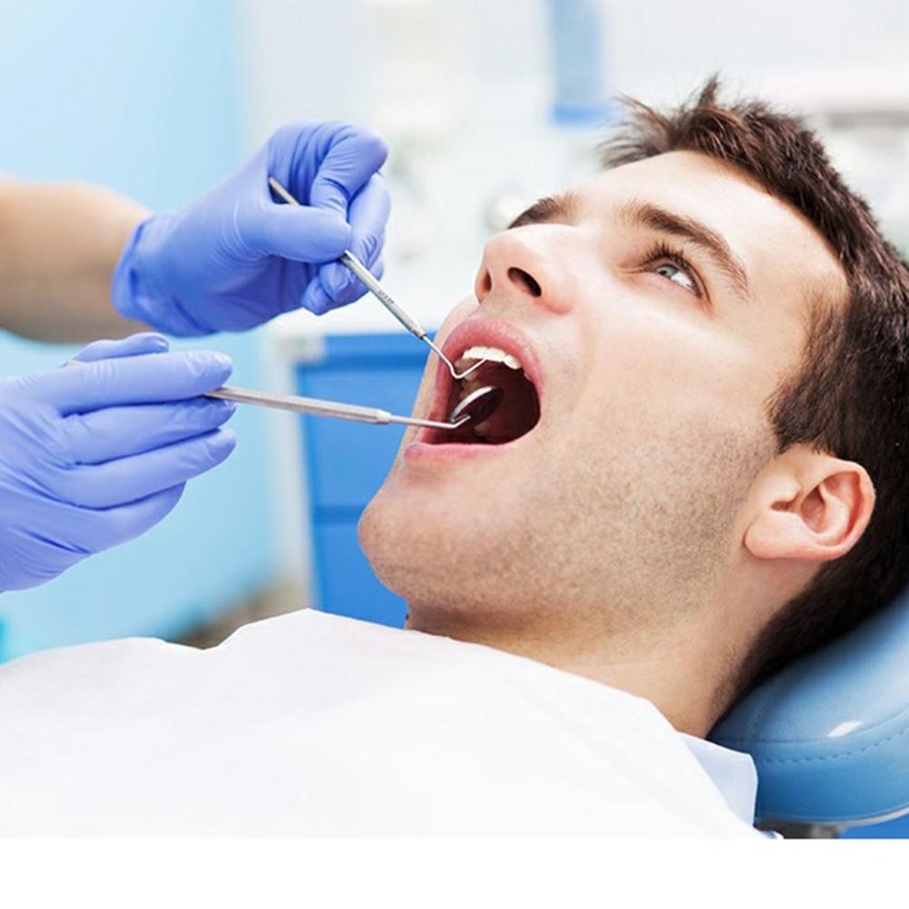 Utensilios de acero inoxidable para dentista, utensilio para cuidado bucal, eliminador de cálculo Dental, herramientas de limpieza Dental