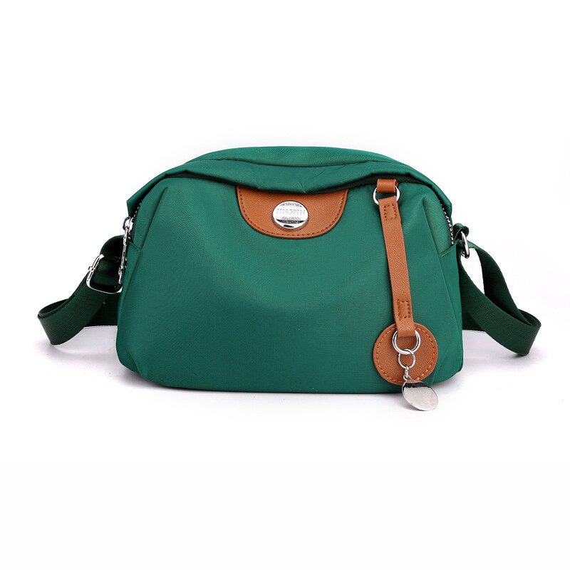 Nylon dames waterdichte grote capaciteit crossbody tas casual effen kleur messenger schoudertas