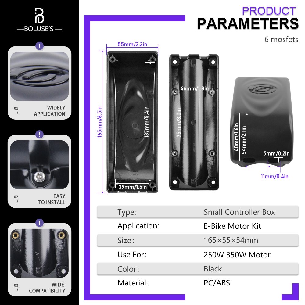 Ebike Controller Box ,Electric Bicycle Controller Box, Electric Bike Controller Case，Small/Large /Extra Large Size Plastic Box