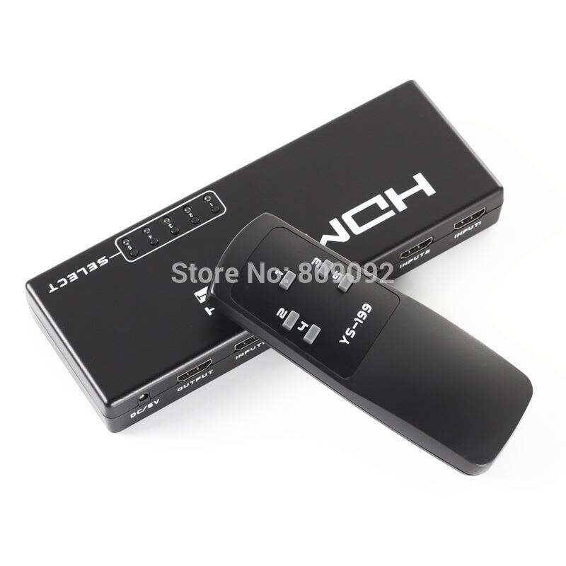 5 Port 1080 P HDMI Switch Switcher HUB Selector Splitter met Afstandsbediening Splitter Box voor HDTV PS3 DVD STB