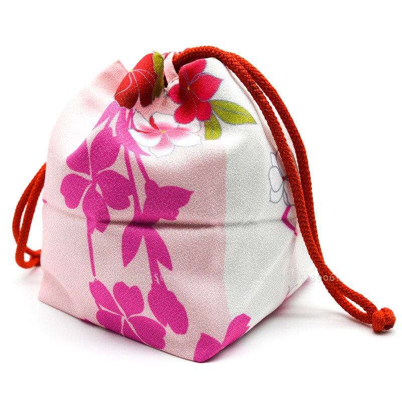 15 farben Japanischen Kimono Kawaii Geldbörse Blumen- Sakura Gedruckt Strahl Tote Tasche Tasche Frauen Yukata Paket Hochzeit Partei Taschen: 4