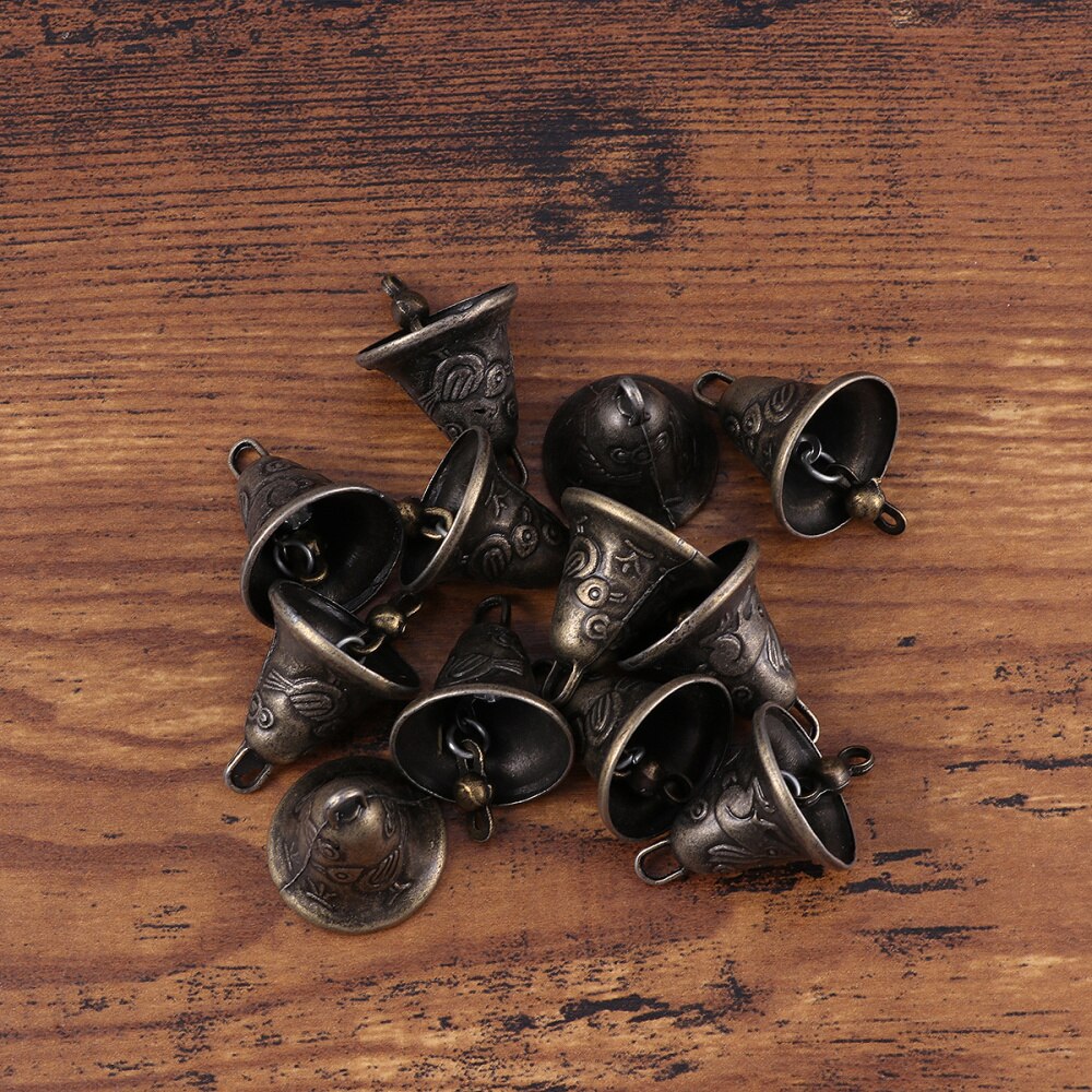 11 stk metal antik klokke feng shui metal vindklokke fortune jingle bell