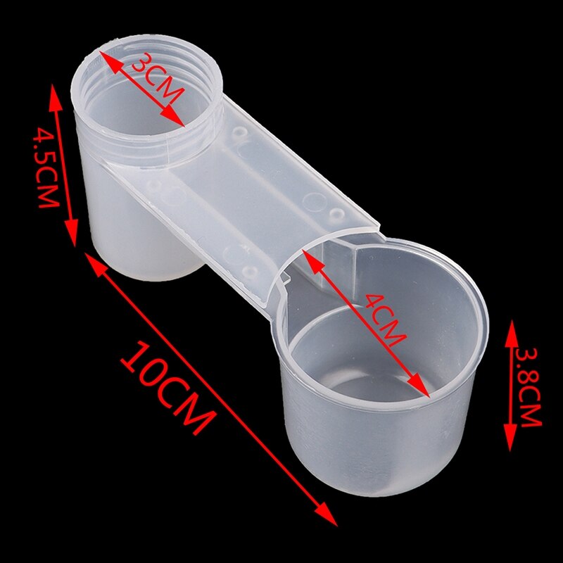 5Pcs Plastic Bird Feeder Clear Water Bottle Drinker Cup for Pigeon Bird Accessories
