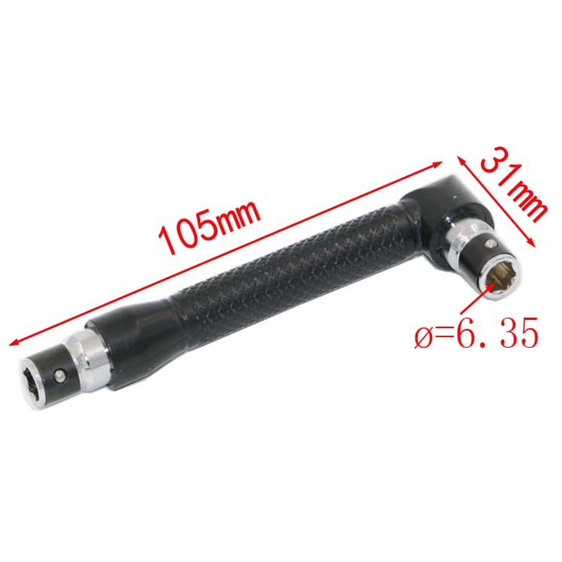 Mini Socket Wrench Dual Head L-shaped 1/4 Extension Hex Drill Bit Key Utility Tool Screwdriver Bit Drill Set Repair Hand Tool