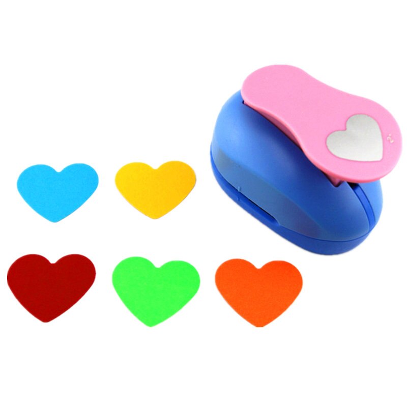 6mm-75mm heart shape craft punch cortador de papel de scrapbook paper foam school manual DIY Round hole punches