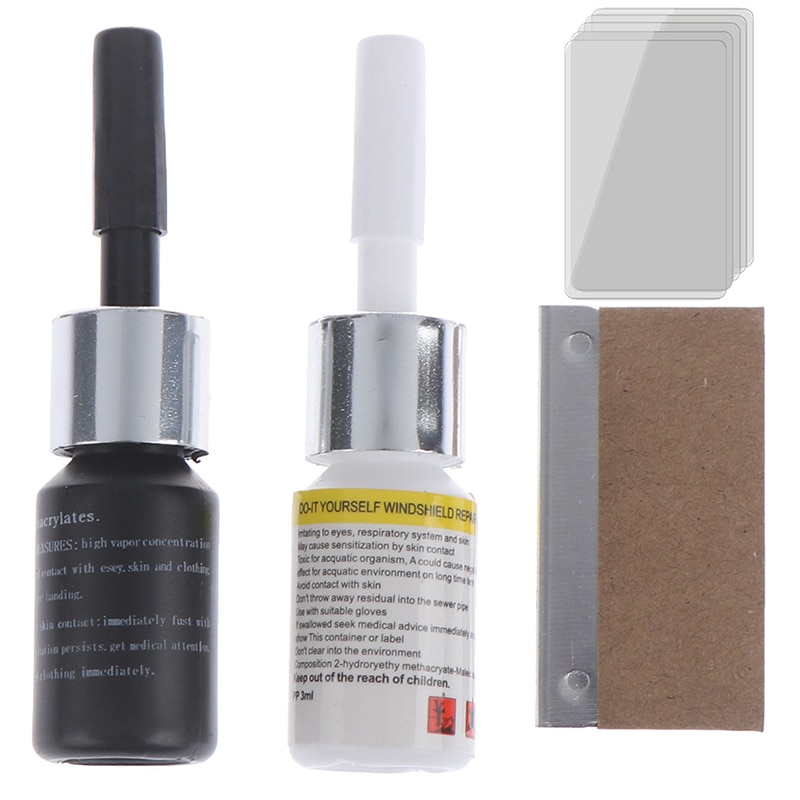 3pcs/set Car Windshield Repair tool window glass crack repair resin windscreen repair tool kit