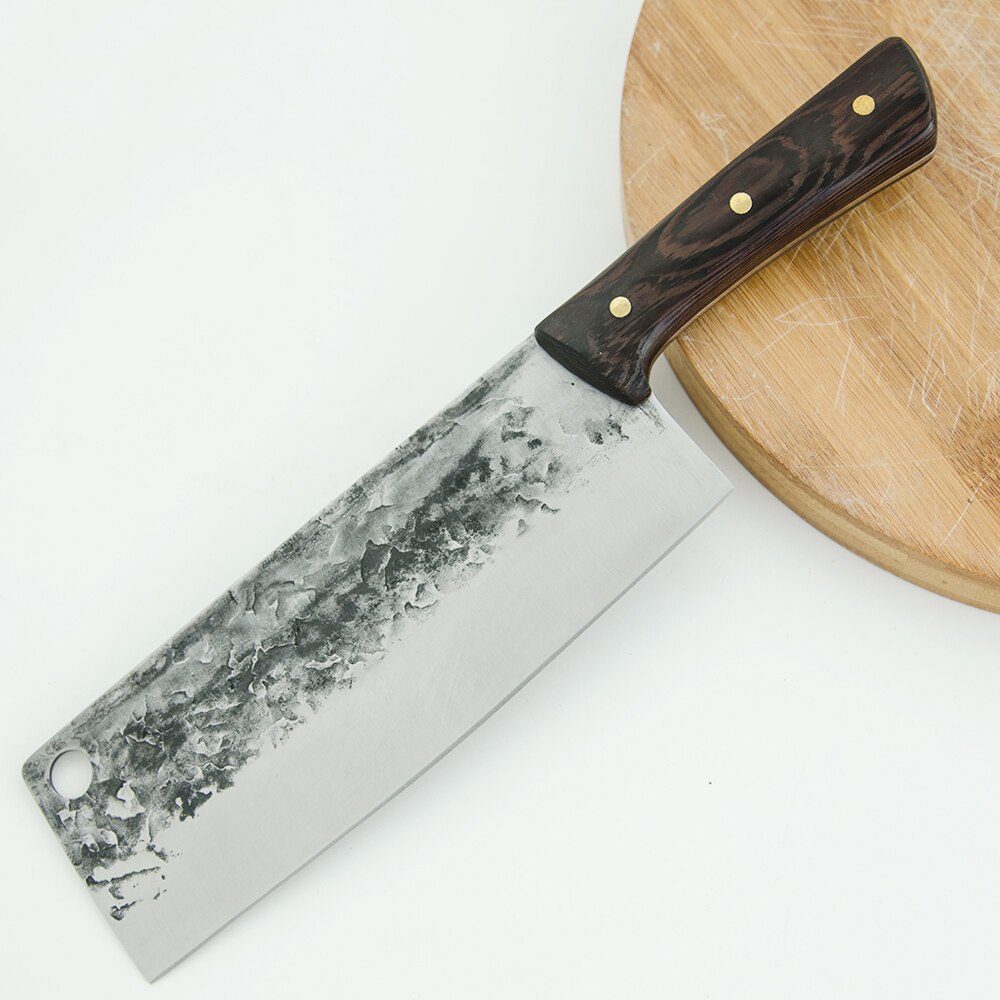 7.5 inch Nakiri Kitchen Knife 5cr15 Stainless Steel Knife Cleaver Chinese Butcher Cutlery Forging Handmade Sliced Chef Knife