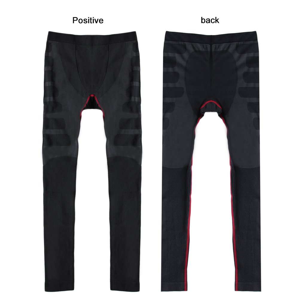 Komfortable mænd sport løber stramme slim bukser lange leggings under bukser