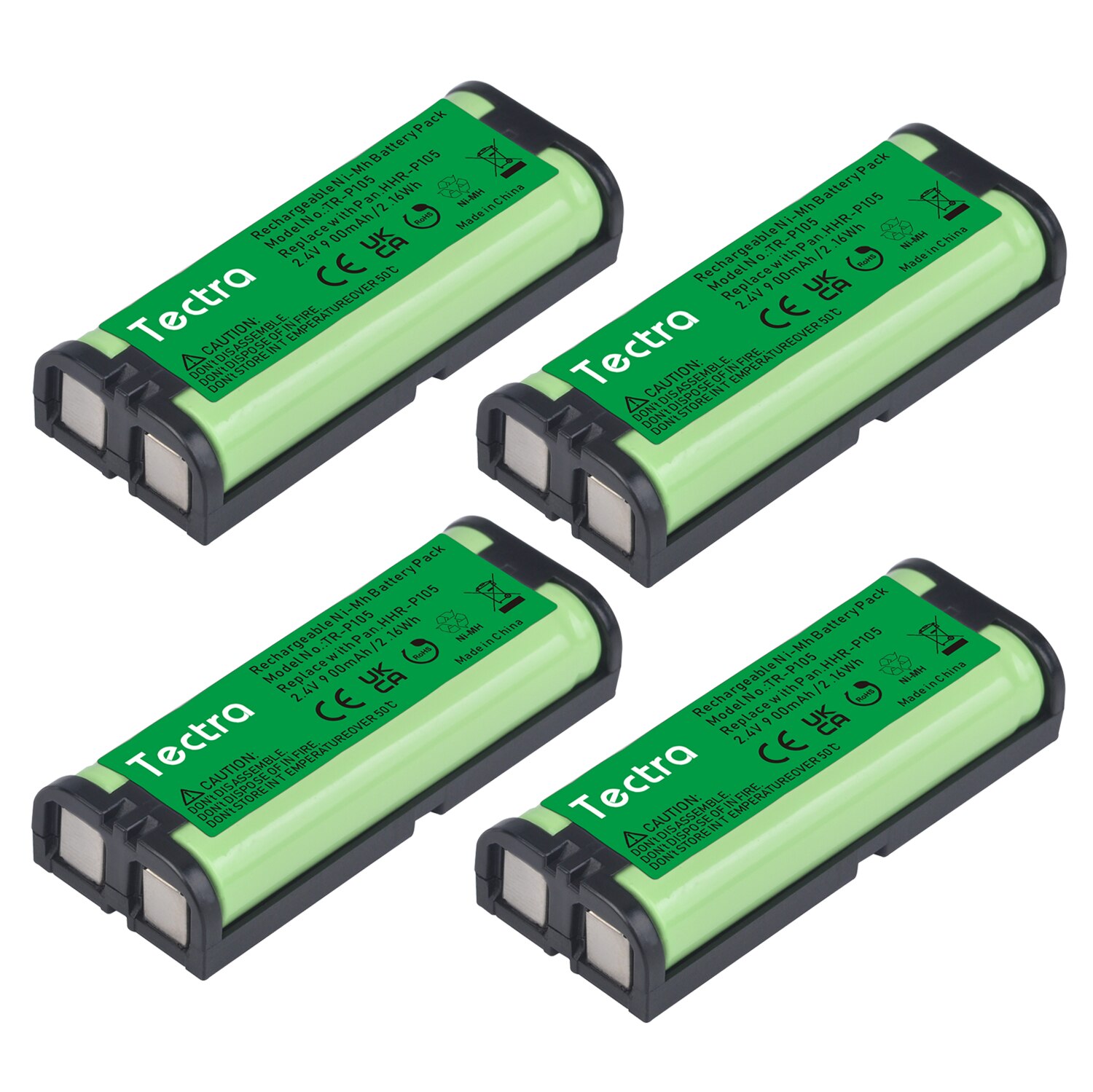 HHR-P105 Cordless Phone Battery for Panasonic HHR-P105A KX-TG5777 KX-TGA242 KX-TGA571 (Type 31) Home Handset Telephone