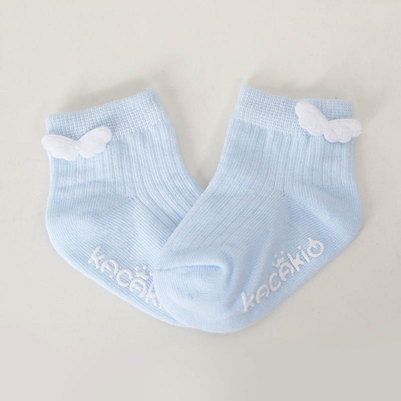 Wecute Angel Wings Cotton Baby Socks Infant Boys Girls Cute Lovely Anti Slip Socks Toddler Kids Soft Socks Autumn