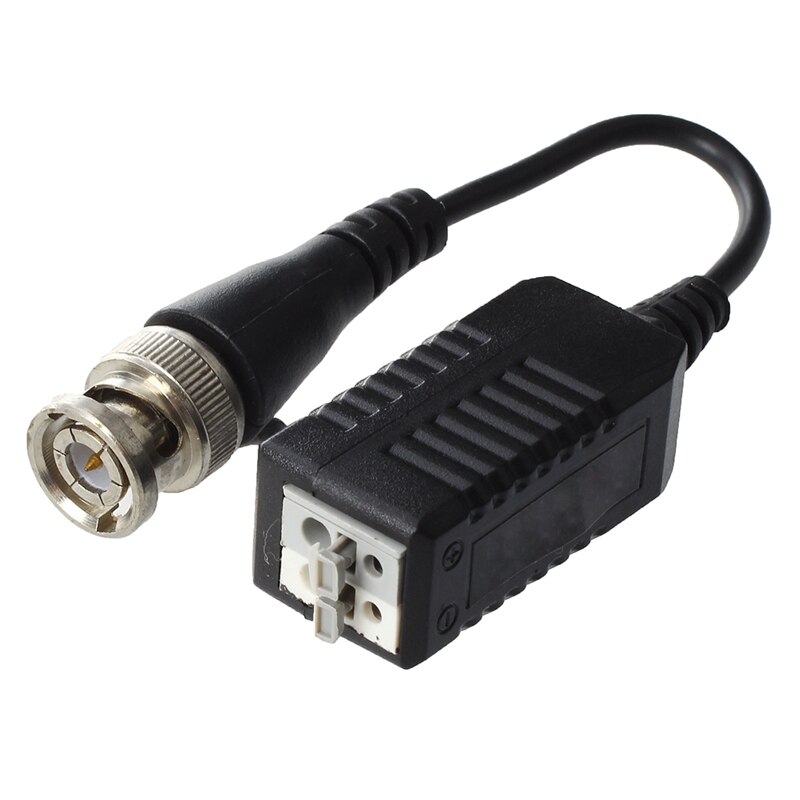 2 stk video balun bnc katt 5 passiv avsender til ledning og 1 stk hdmi 2av til rca video og o konverteringsadapter