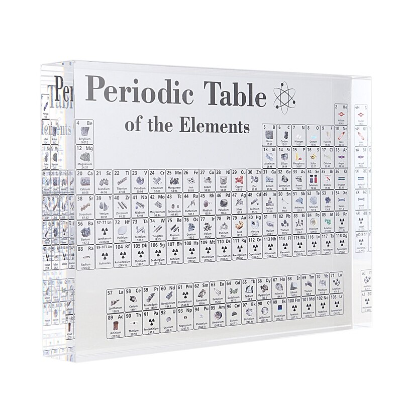 Akryl periodisk tabel display med elementer bord display, med elementer elev lærer lærer kemisk håndværk dekoration