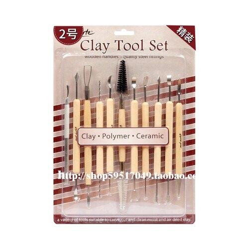 Free-roasted clay pottery clay hand-made material free-burning clay sculpture mud diy pottery clay tool: 2