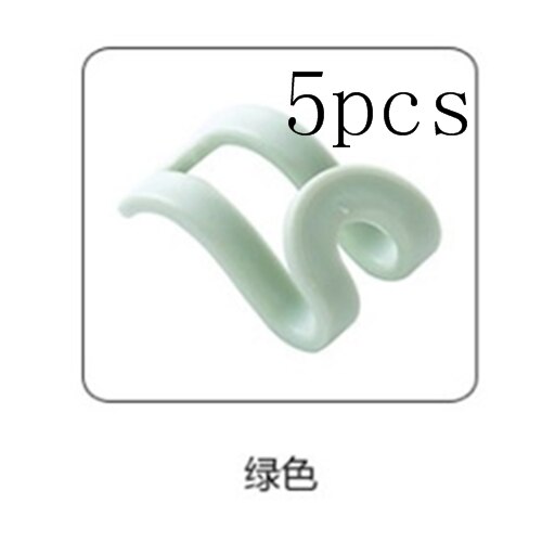5pcs Mini Antislip Clothes Hanger Work With Rack Hanger Storage Organizer Closet Hanger Accessories Home Storage Rack: green