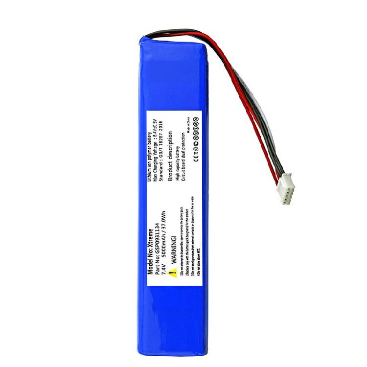 Batteria VINTRONS 5000mAh Li-Polymer 7.4V Per JBL Xtreme – Sostituisce GSP0931134