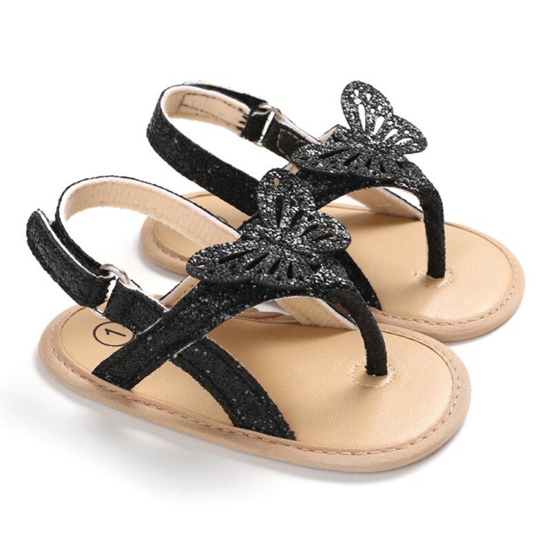 Baby Meisje Sandalen Pu Boog-Knoop Sandalen Platte Hakken Peuter Kids Summer Party Wedding Bloem Parels Sandalen Schoenen: Ivoor / 13-18 months