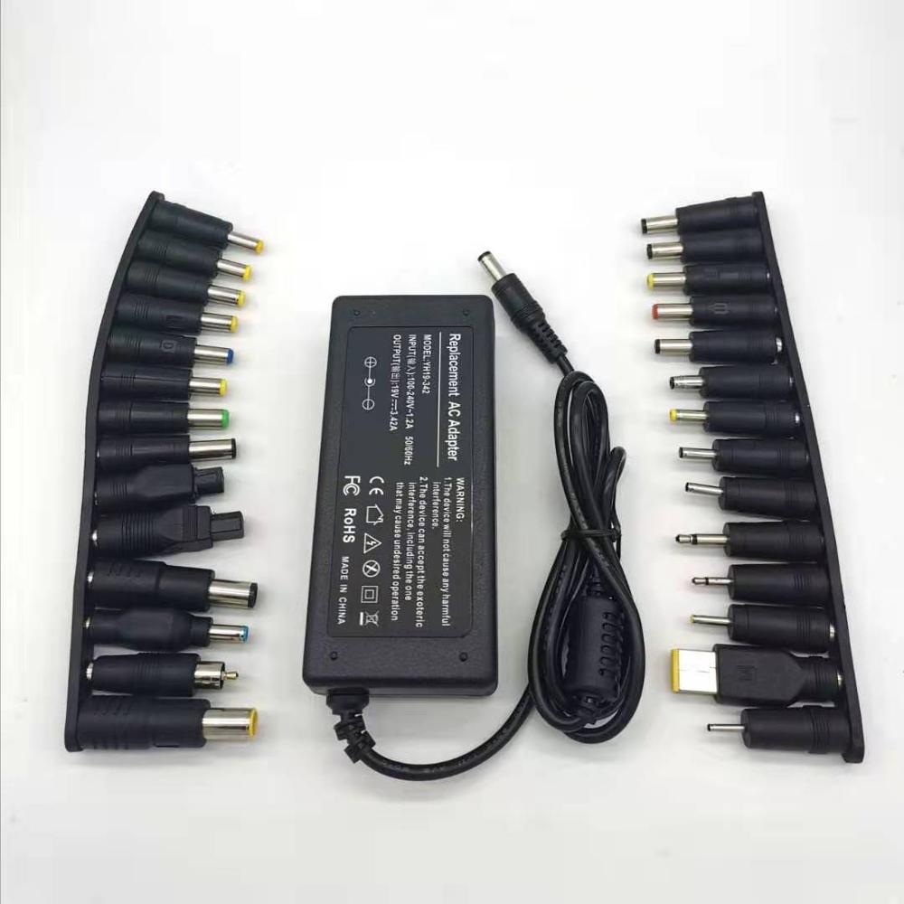 19V 3.42A 65W Universele Power Adapter Oplader Voor Acer Asus Dell Hp Lenovo Samsung Toshiba Met 23 Connectors