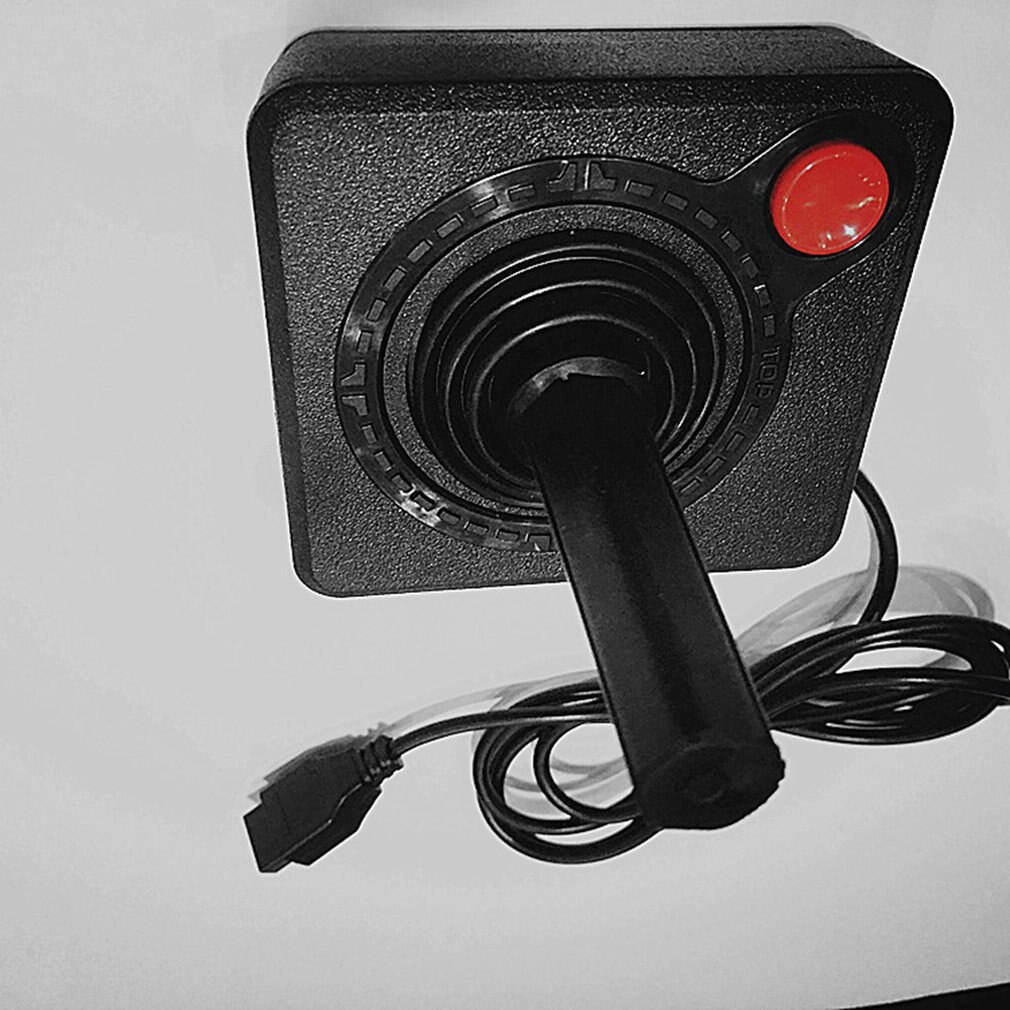 Upgraded 1.5M Gaming Joystick Controller For Atari 2600 game rocker With 4-way Lever And Single Action Button Retro Gamepad