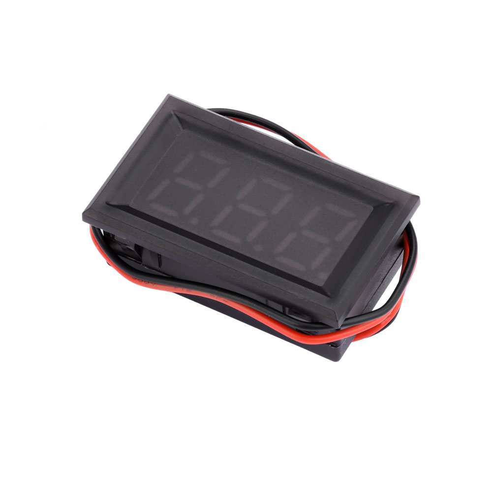 0.56 "Waterdichte Digitale Voltmeter DC 4.5 V-30 V LED Digitale Voltmeter Voltage Panel Meter Voor 6 V 12 V Elektromobiele Motor Auto
