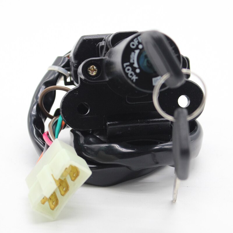 Motorcycle Ignition Switch Lock Set 6 wires Keys For Kawasaki ZX6R ZX9R EX 250 500 ZX 550 600 750 900 KZ650 KZ750 KZ1000 KZ1100