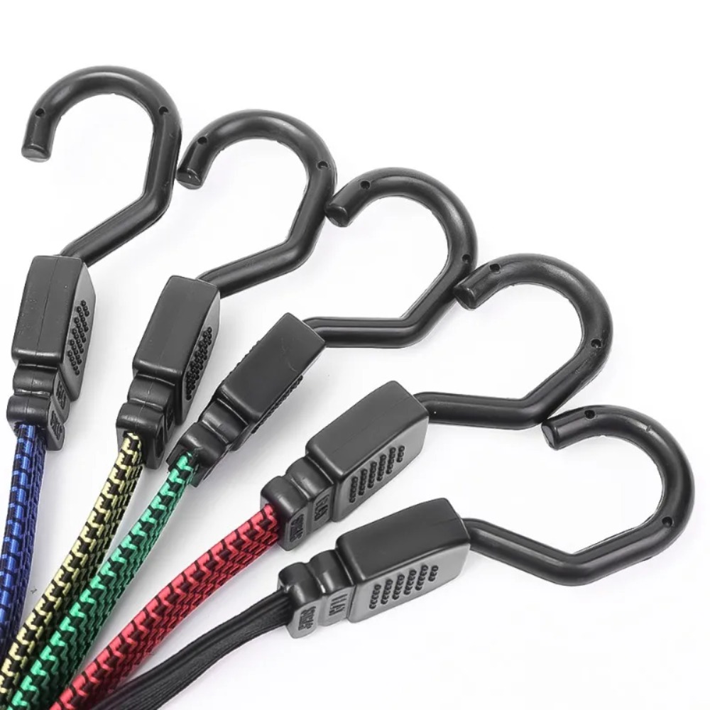 Sangle de bagage pour moto, cordon élastique avec crochet, attache élastique pour casque de vélo, filet de chargement, corde de support de vélo, accessoires de fixation