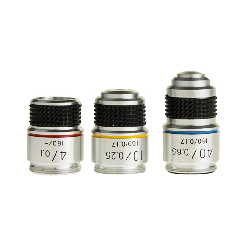 4x 10x 40xS Achromatic Optical Objective Lens for Biological Microscope 185 Bio-Microscope&Accessories Lab Eductional