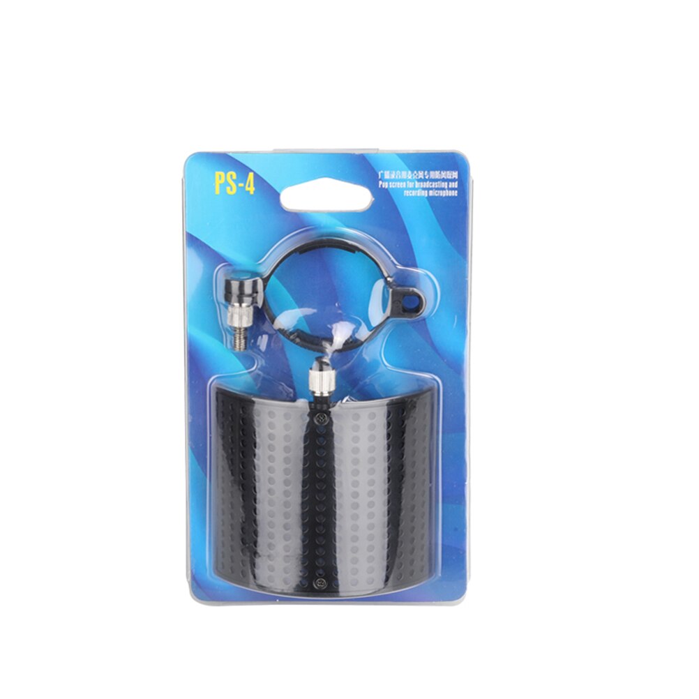 U Shape Sound Absorber Panel Studio Recording Microphone Isolation Shield Music Instrument Gadgets (Black)