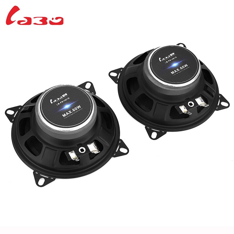 2pcs LABO LB-PS1401D 4" Vehicle Loudspeaker Automobile Automotive Car HiFi Full Range Bubble Gum Edge Speaker 88dB Sensitivity