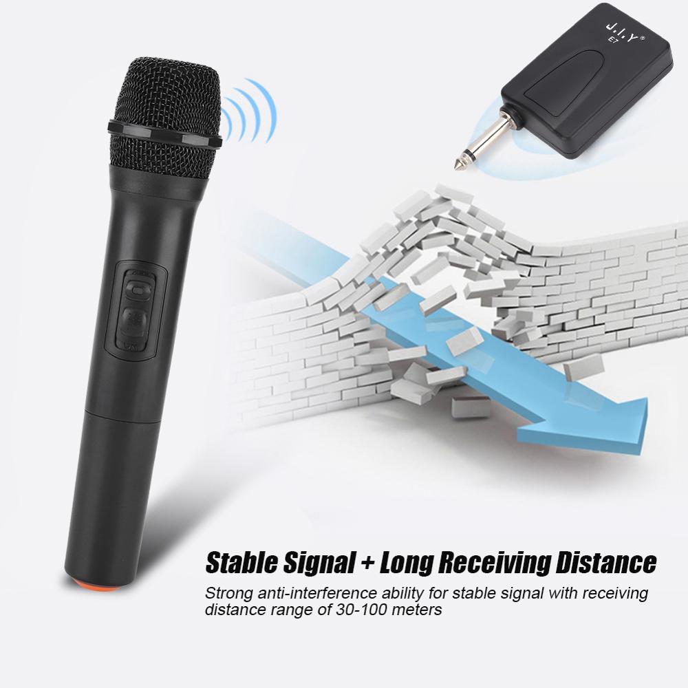 Universal VHF Wireless Handheld Microphone with Receiver/Antenna for Karaoke/Business Meeting Family KTV Portable Microphones