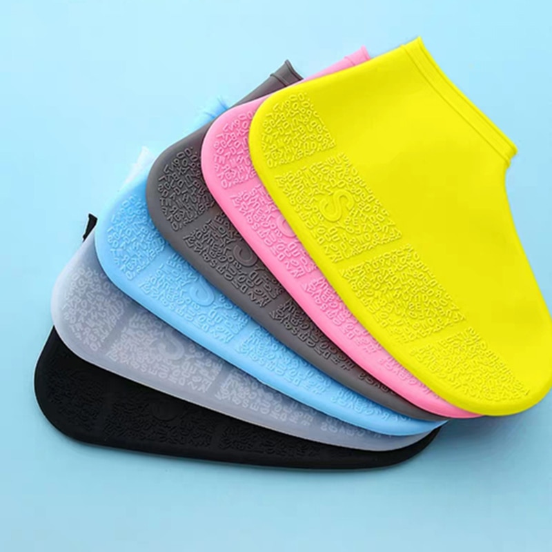 Praktische Silikon Wasserdichte Schuh Abdeckung unisex Schuhe Protektoren Regen Stiefel für drinnen draussen Regnerischen Tage Schuh Abdeckung Zubehör