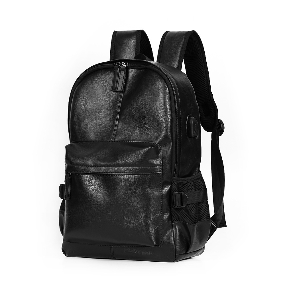 Nowy koreański styl męski plecak moda PU skórzana torba do gimnazjum plecak unisex torba podmiejska plecak biznesowy