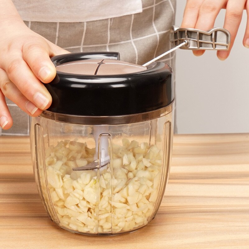 Manuel madhakker pull løghakker stor grøntsagsprocessor blender hakker/mixer til æg kød salat frugt pesto puré