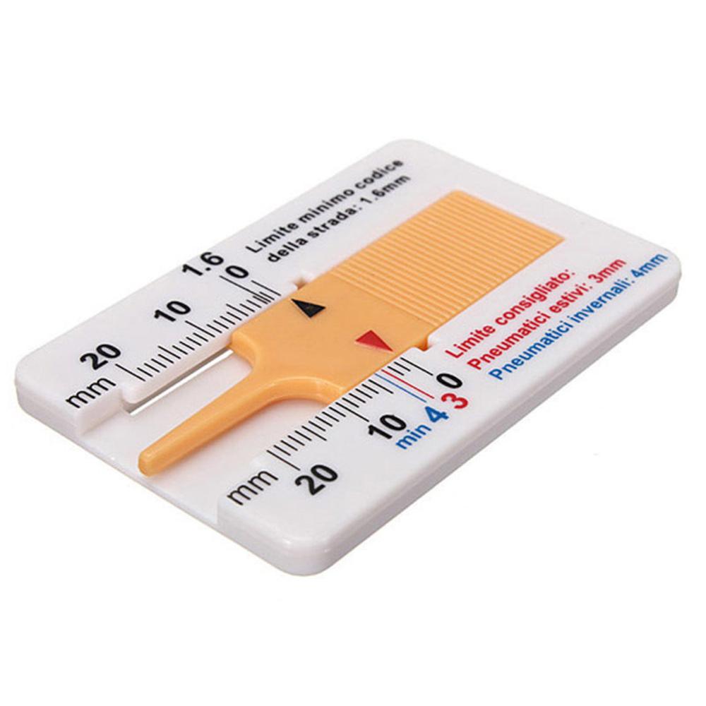 Tyre Tread Depth Gauge Car Motorcycle Trailer Van Wheel Compact Measure Tool
