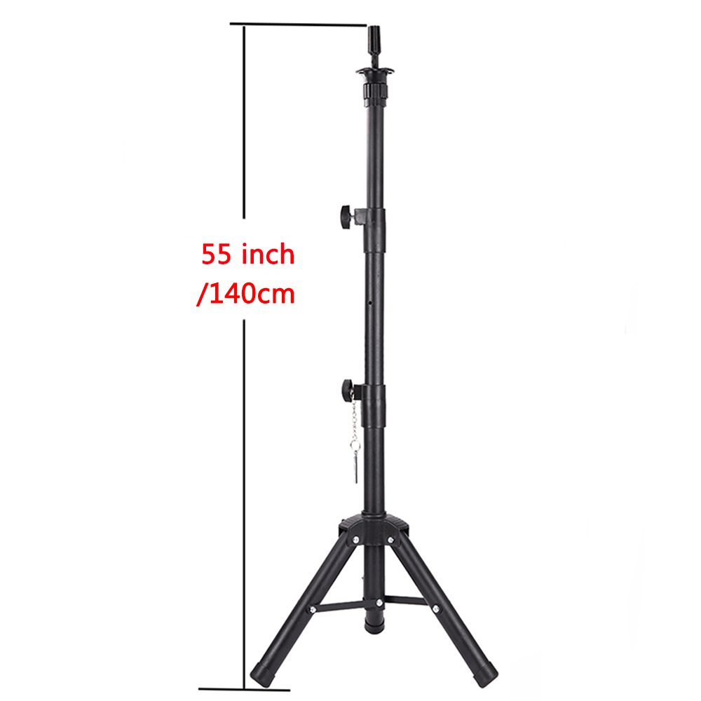 soporte para pelucas con bandeja para trípode para peluca, cabeza de lona para hacer peluca, cabeza de maniquí para exhibición de peluca, cabeza de muñeca para formación en peluquería: Borgoña
