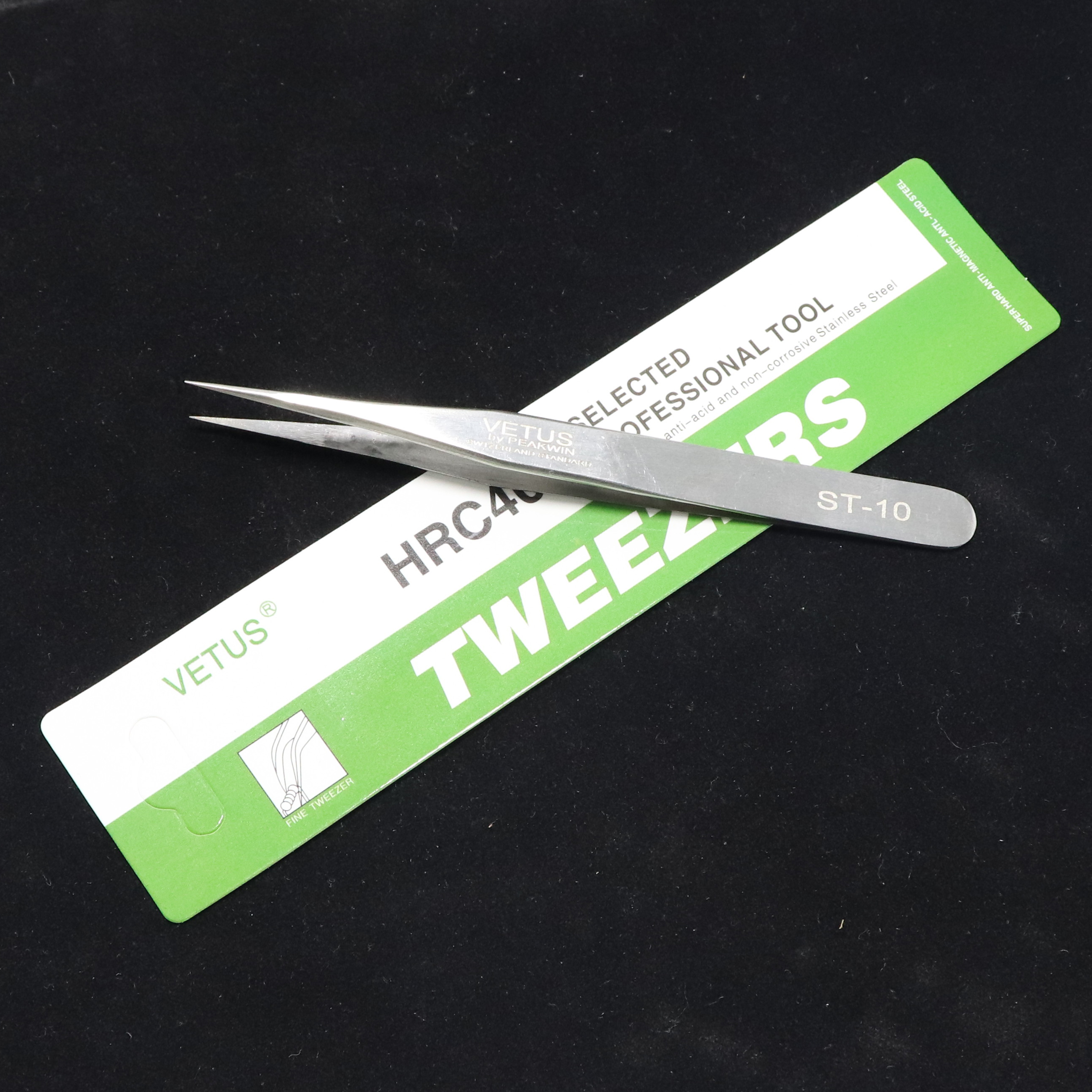 Volume Lash Tweezers Stainless Steel Anti-static Curved Straight Tip Eyelash Tweezers for Eyelash Extension Makeup Tool