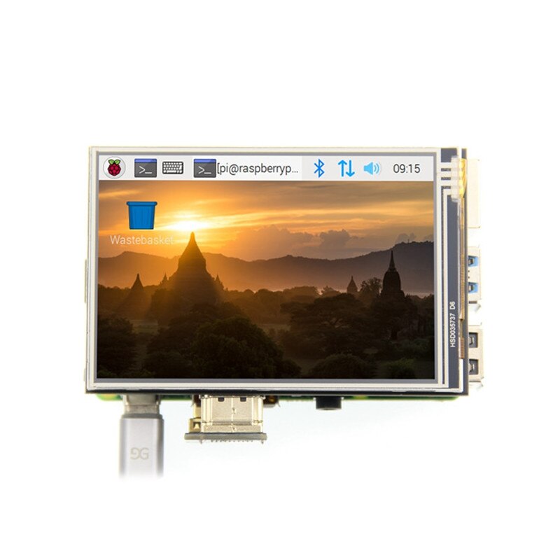 Pantalla táctil USB de 3,5 pulgadas, pantalla LCD HDMI para Raspberry Pi 3B + 4B, nueva