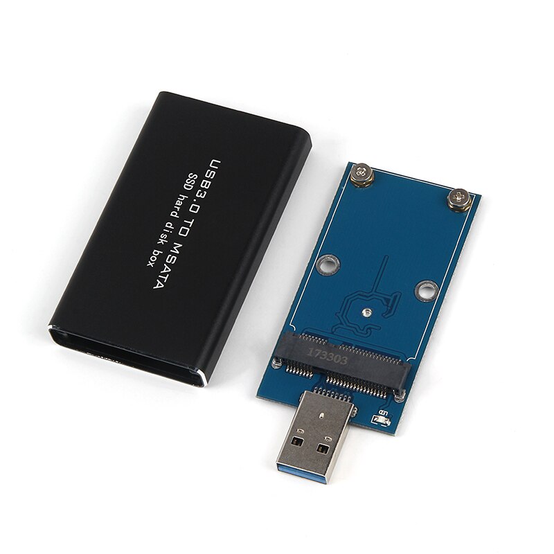 MSATA robić USB 5 gb/s USB 3.0 robić mSATA obudowa SSD USB3.0 robić mSATA przypadku adapter dysku twardego M2 SSD zewnętrzny dysk twardy komórkowy skrzynka ASM1153E