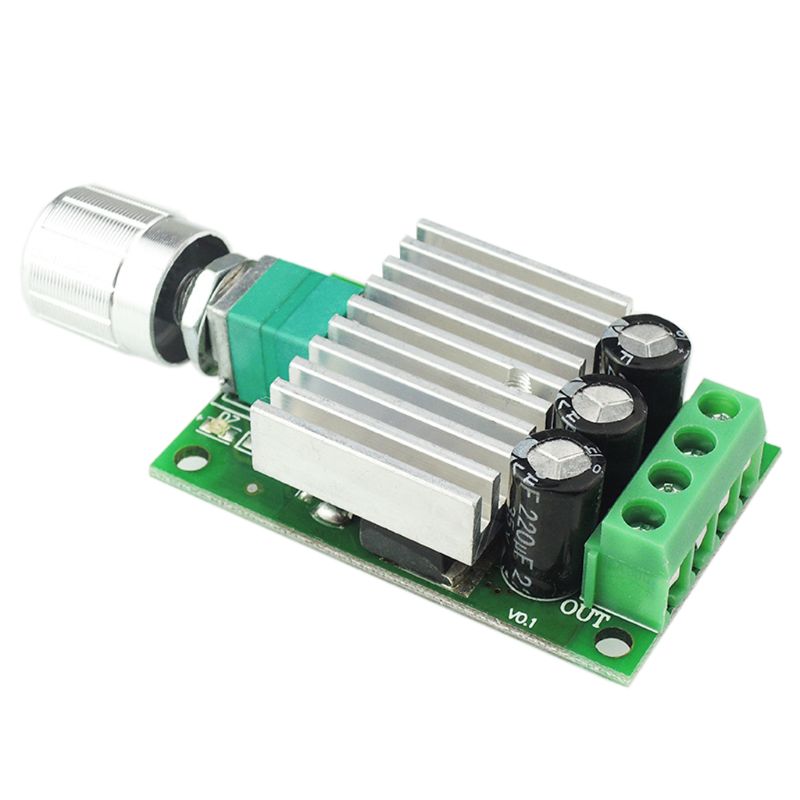 Contrôleur de vitesse de moteur à courant continu 12V 24V 10A PWM, régulateur de vitesse réglable, interrupteur de commande de variateur pour moteurs de ventilateur lumière LED