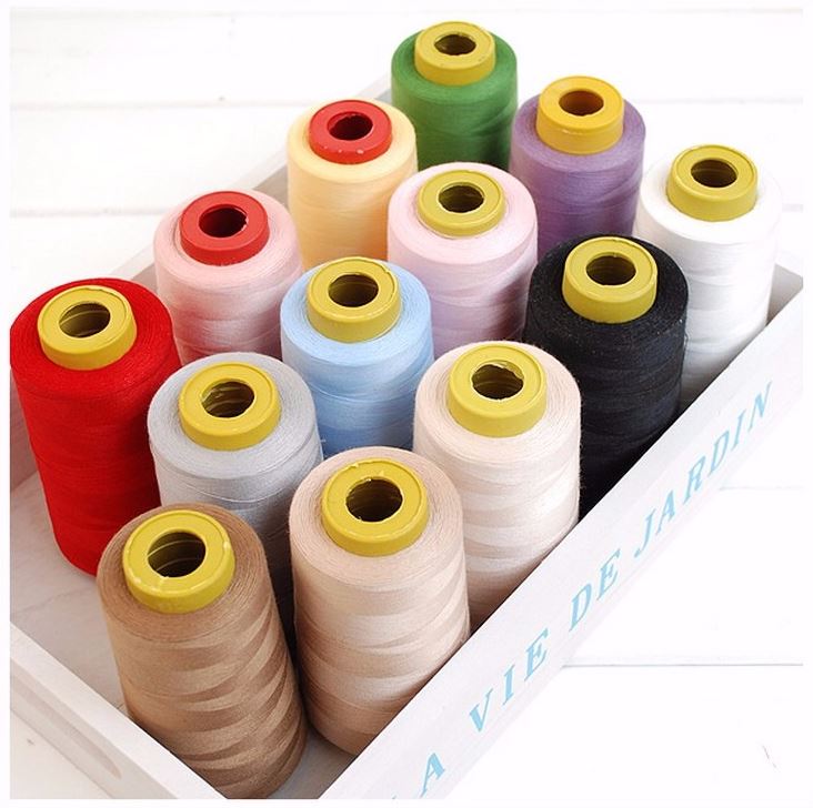 Practical 300M Yards Overlocking Sewing Machine Industrial Polyester Thread Metre Cones Several Colors Available
