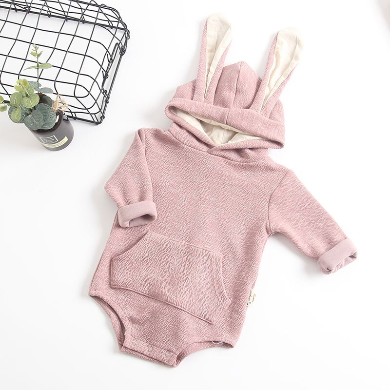 Milancel Baby Kleding Konijn Baby Body Bunny Oor Baby Outfit Katoen Jongens Bodysuit Lange Mouw Baby Kleding