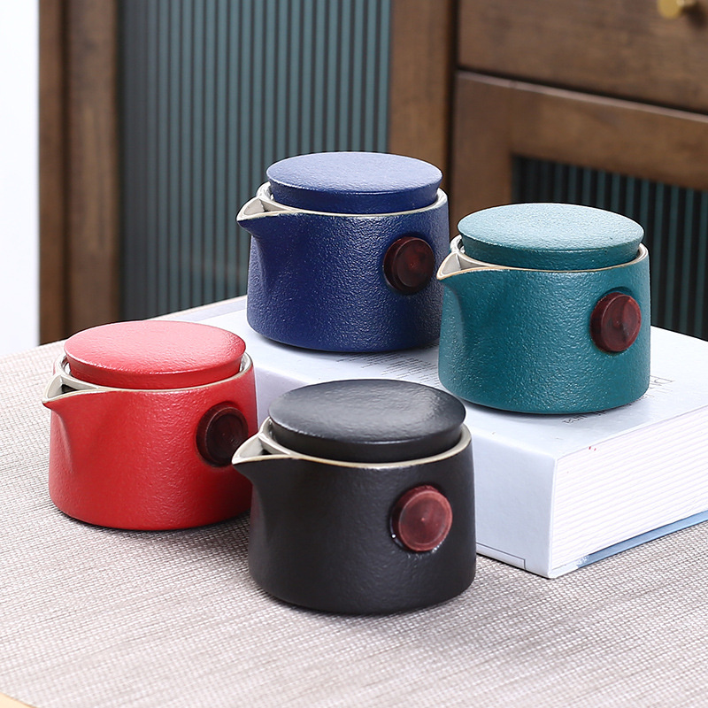 Tea Set One Pot Two Cup Set Porcelain Kung Fu Tea Set Storage Bag Teaware Portable Travel Ceramic