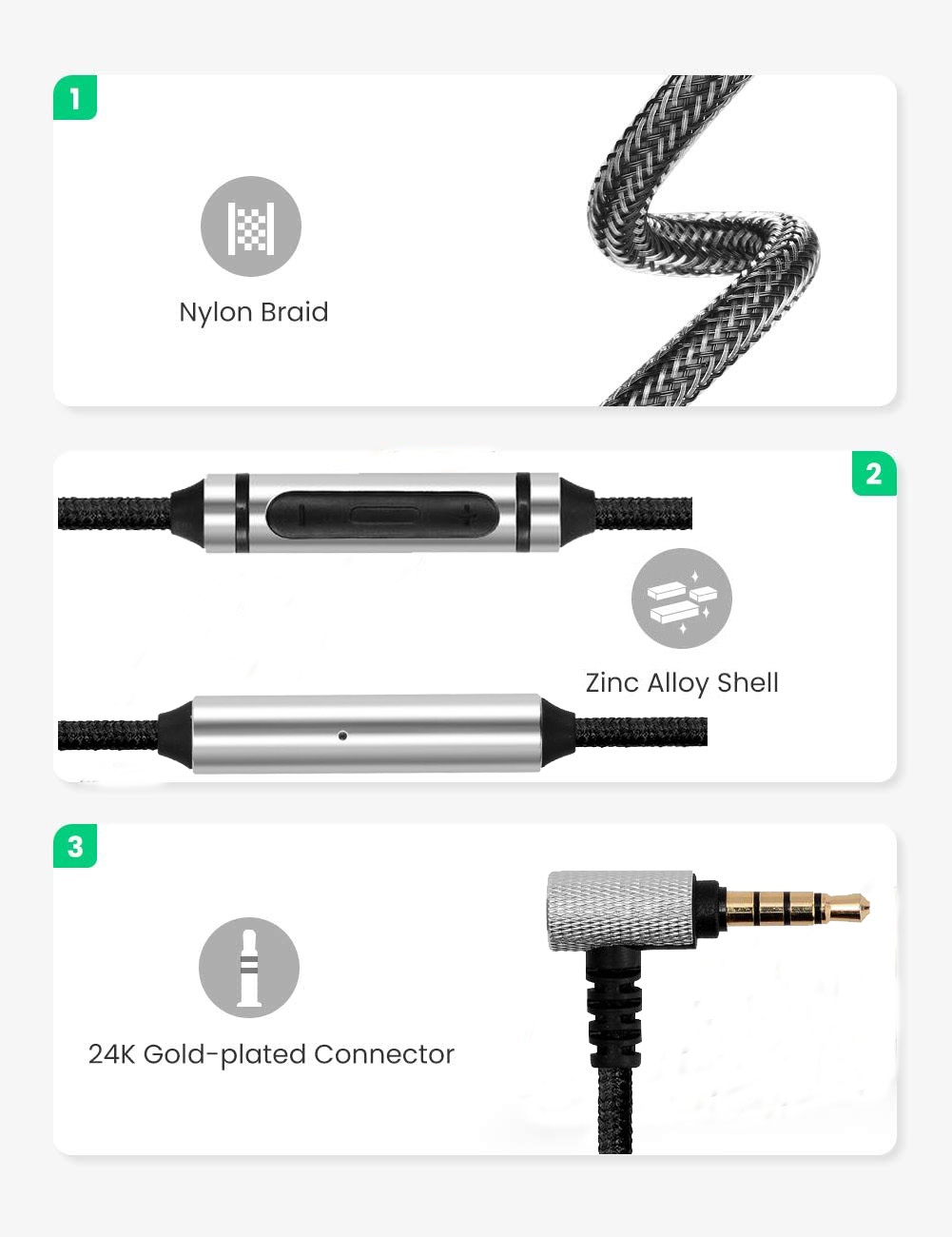 Poyatu 3.5mm to 2.5m audiokaapeli sennheiser  hd598 hd558 hd518 hd :lle 598 kuulokekaapelin vaihtojohdot kuuloketarvikkeet