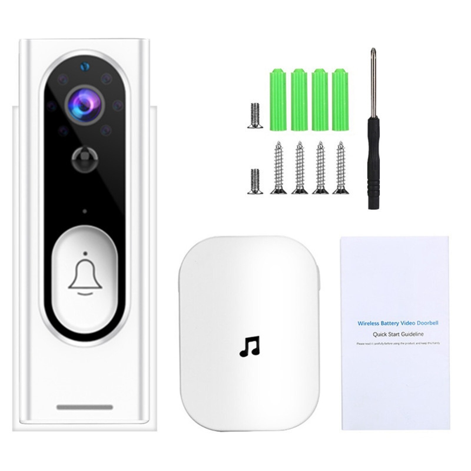Smart Ip Video Intercom Wifi Video Deurtelefoon Deurbel Wifi Deurbel Camera Ir Alarm Draadloze Beveiliging Camera #3