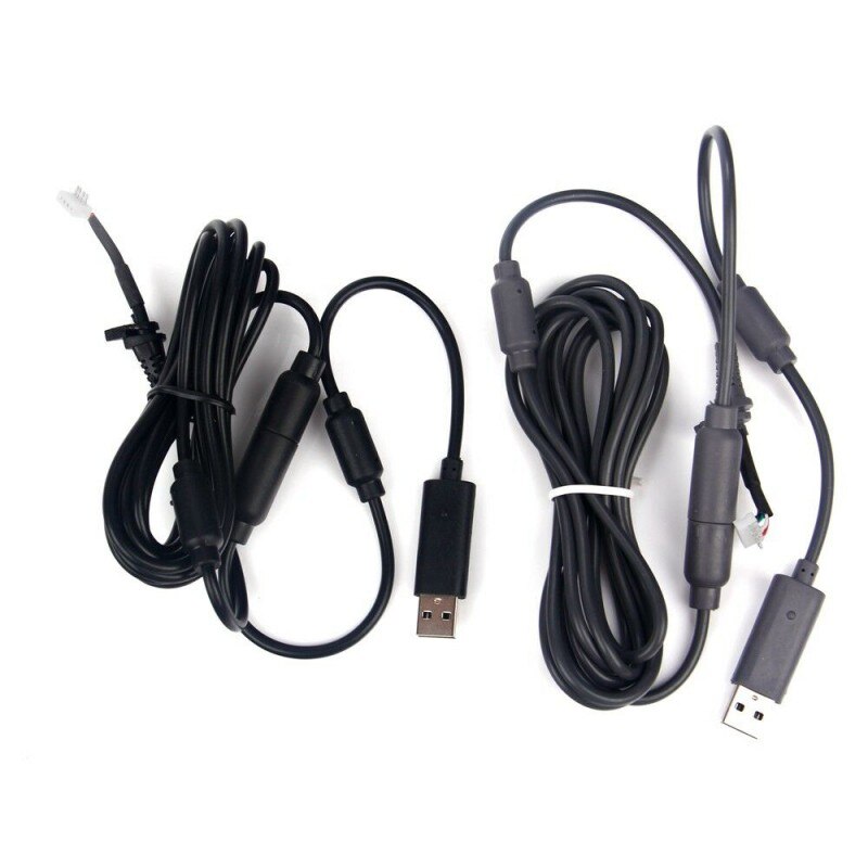 USB 4Pin Voor Line Cord Kabel + Breakaway Adapter Voor Xbox 360 Bedrade Controller KK
