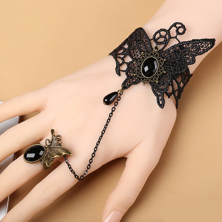 Frauen Jahrgang Steampunk Handschuhe Handgelenk Manschette Getriebe Mädchen Viktorianischen Armbänder Kostüm EIN Armbinde Schmuck Zubehör Spitze Handwear: 11