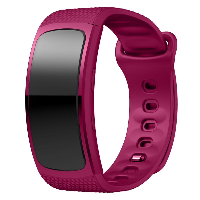 Per Samsung Gear Fit 2 Pro SM-R360 Watch Band Compatibile Per Samsung Gear Fit 2 Pro di Silicone Del Cinturino di Vigilanza di Forma Fisica fascia 95 + 88 millimetri: Official rose red