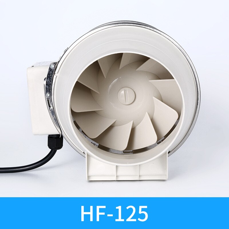Ventilador de tubo circular diagonal, ventilador axial, multimodelo, para baño y cocina, potente extractor: AU / HF-125