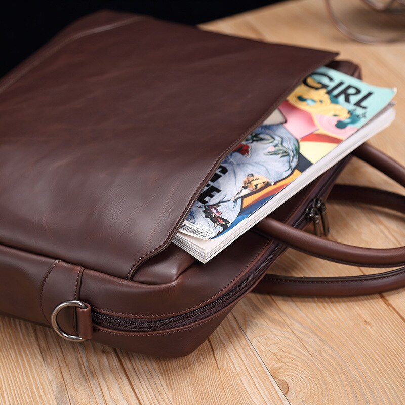 Briefcase Women Leather Laptop Bag Business Bag Sac Bandouliere Homme Sac Ordinateur Portable Femme Laptop Bags for Men Bolsa